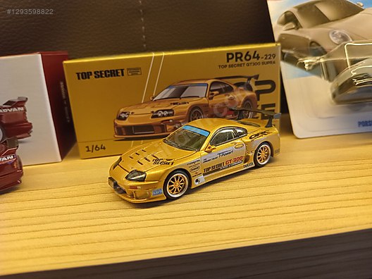 トイガン Popo Pop Race Diecast Model 1:64 Toyota Araba - 1293598822