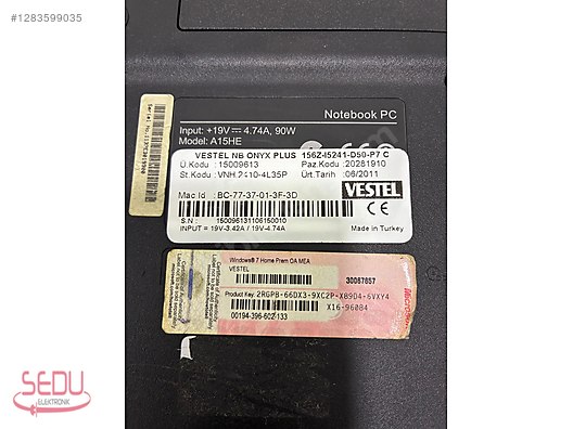 Used & Brand New Items / Computers / Laptops & Notebooks / Laptops / Vestel