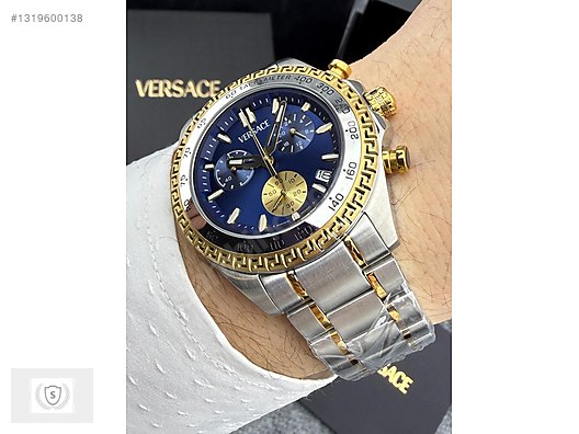 Versace / Versace Chrono X TWO TONE Lacivert Kadran Şeffaf kargo