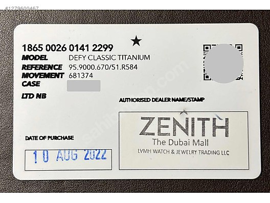 İkinci El ve Sıfır Alışveriş / Saat / Kol Saati / Zenith