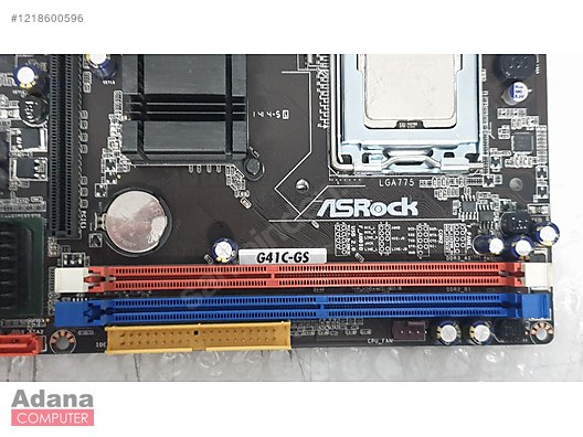 775 Pin ASRock G41C-GS R2.0 DDR3-DDR2 QUAD CPU DESTEKLİ - Anakart ve Tüm Masaüstü Bilgisayar Parçaları sahibinden.com'da