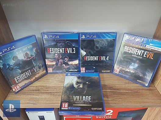 PS4 Resident Evil 2-3-4-7-8 ( 5 ADET OYUN ) HEPSİ SIFIR sahibinden