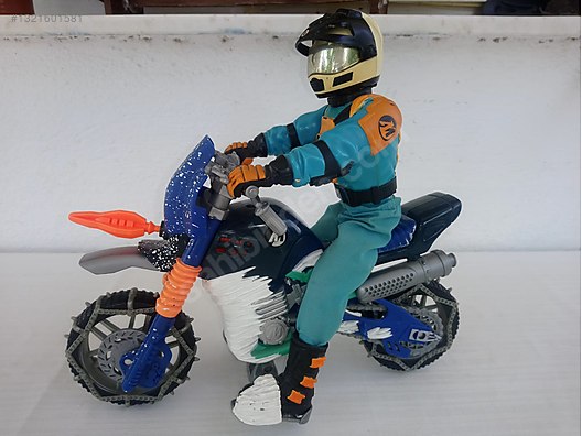 1999 HASBRO ACTION MAN FİGÜR VE POLAR BIKE ARCTIC MOTOKROS MOTOR