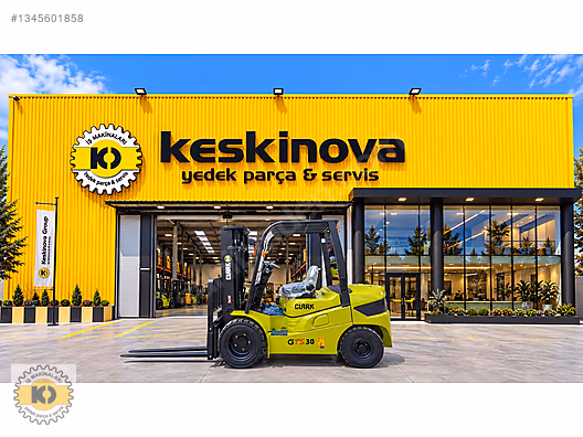 KESKİNOVA dan CLARK 3 TON DİZEL FORKLİFT HYUNDAI KORE MOTORLU