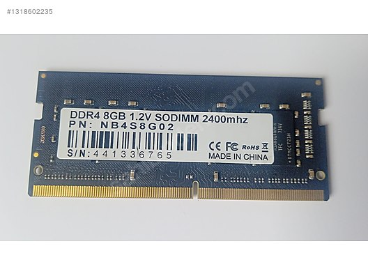 SK Hynix DDR4 8 GB 2400 MHz Notebook RAM - Oyuncu Ekipmana Takas