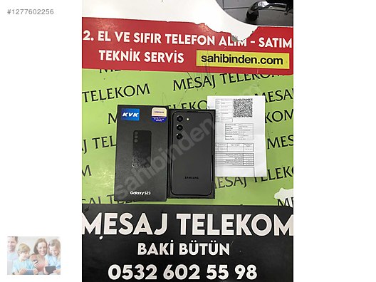 Resim Samsung S23 İkinci El TR | 256 GB | Siyah İkinci El MESAJ TELEKOMDAN SAMSUNG S23 SİYAH 256 GB 17 AY GARANTİLİ