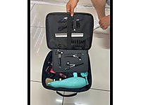 KUAFÖR BERBER DERİ MALZEME ÇANTASI SİYAH