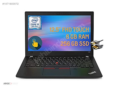 lenovo thinkpad x280 i5-8350u 8gb 256gb ssd fhd ips touch