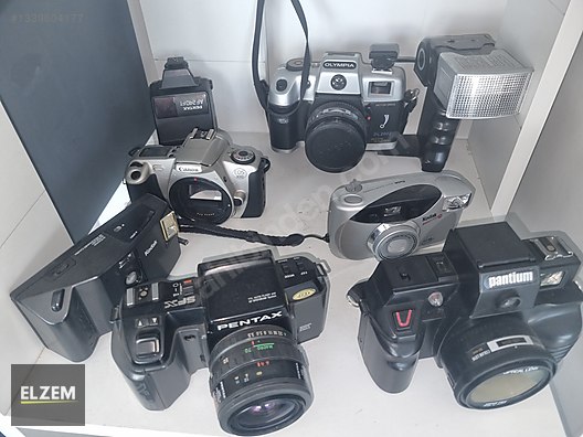 Vintage Antika Fotoğraf Makinesi - Video Kamera - Polaroid Kodak