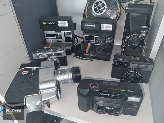 Vintage Antika Fotoğraf Makinesi - Video Kamera - Polaroid Kodak