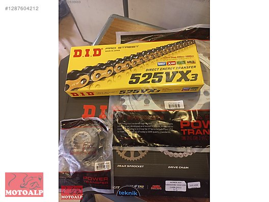 Şanzıman / ktm adventure r 990 zincir dişli seti did gold vx3