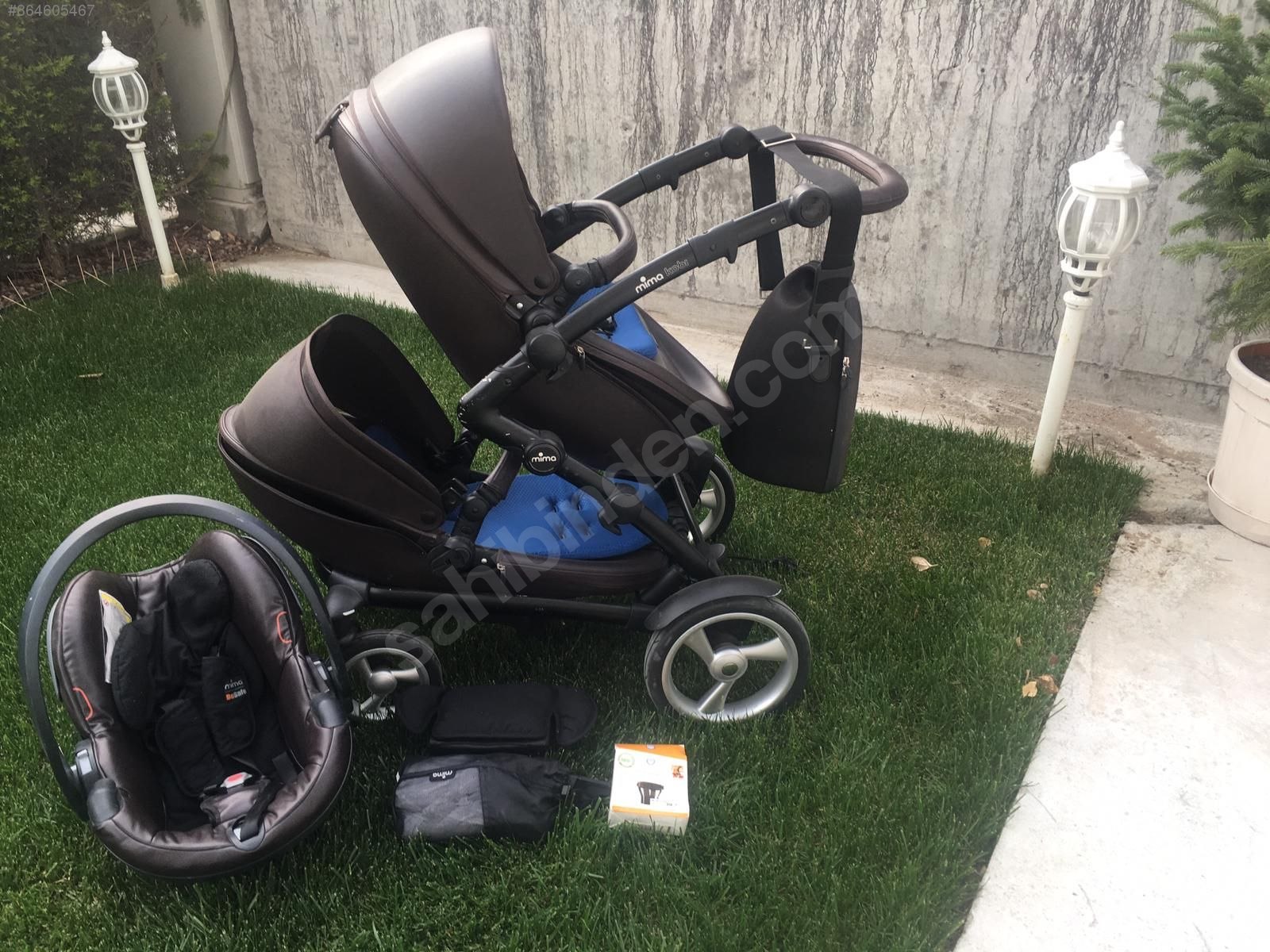 Bebek arabası ikiz+puset anakucağı Mima Bebek Arabası