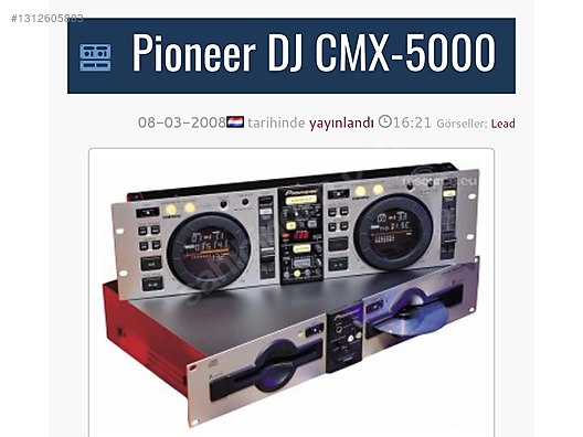 Pioneer DJ CMX-5000(CDJセット) Pioneer DJ CMX-5000 profesyonel DJ CD çalar takımı. on sahibinden