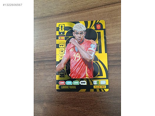 その他 L GEAR SOLID Trading Card #43 GOLDEN Sport Cards / Panini orijinal 9 numara altın Lamine Yamal on