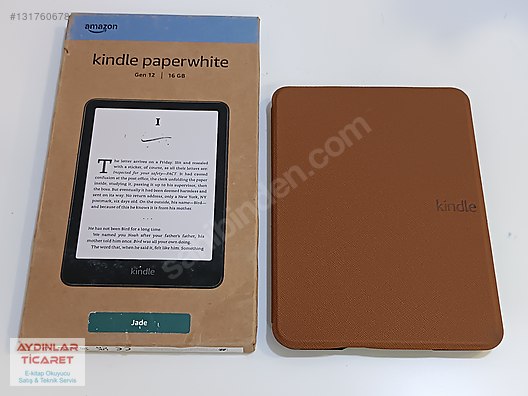 Kindle Paperwhite (16GB) Gen12 専用ケース付 Amazon Kindle 12.Nesil Paperwhite 16gb Jade 25.04.2028 Garantili