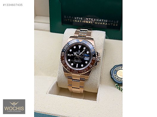 Rolex / 126715CHNR Rolex GMT Master II Rose Gold Root Beer BRAND
