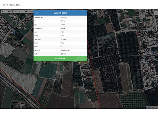 tarsus bahce mahallesinde sahibinden arazi satilik arsa ilanlari sahibinden com da 967607497