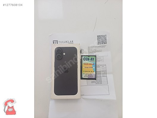 Resim Apple iPhone 16 İkinci El TR | 128 GB | Siyah İkinci El CENAY TELEKOM IPHONE 16 128GB GARANTİLİ