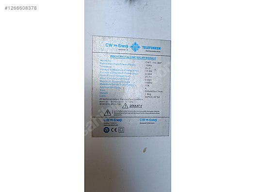 Used & Brand New Items / Garden & Home Improvement / Home Improvement / Heating / Solar Panel System