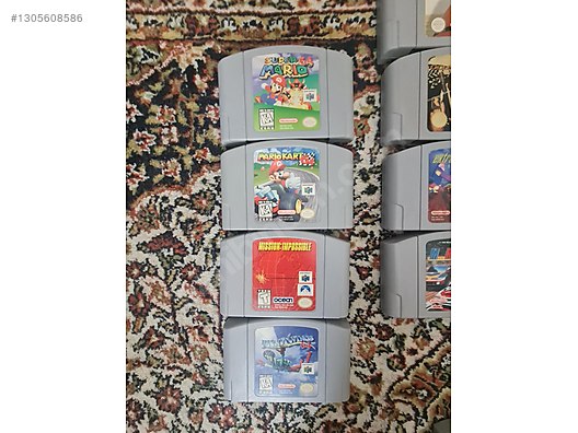 28 adet nintendo 64 kaset n64 nintendo64 kartuş koleksiyonluk