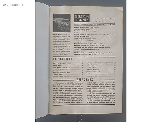 BİLİM VE TEKNİK - Antika Antika Dergi ve Çeşitli Antika Eşyalar sahibinden.com'da