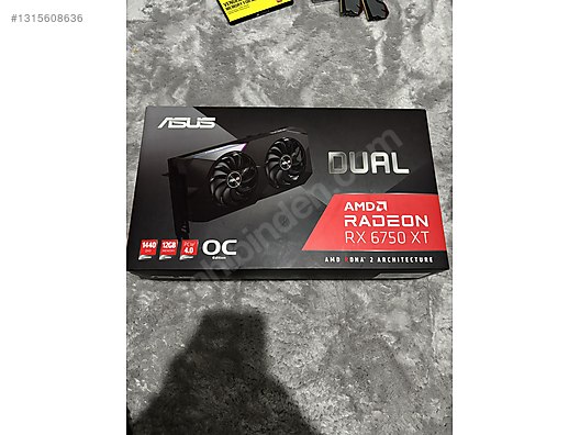 ASUS DUAL RX 6750 XT OC 12GB GDDR6 | Kutulu | Az Kullanılmış