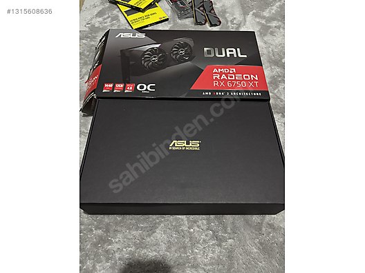 ASUS DUAL RX 6750 XT OC 12GB GDDR6 | Kutulu | Az Kullanılmış
