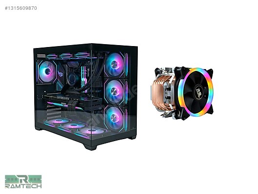 Gameload Onyx Akvaryum Kasa | Snowman T6 İşlemci Soğutucu on