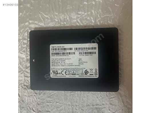 Samsung 256 GB SSD HDD sahibinden.comda - 1340610316