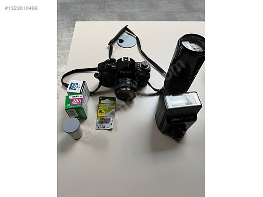 Canon A-1黒＋AE-1銀 レンズ3本付きセット 35mm Filmli SLR / Canon / Canon A-1 A1 Fotoğraf makinesi full set