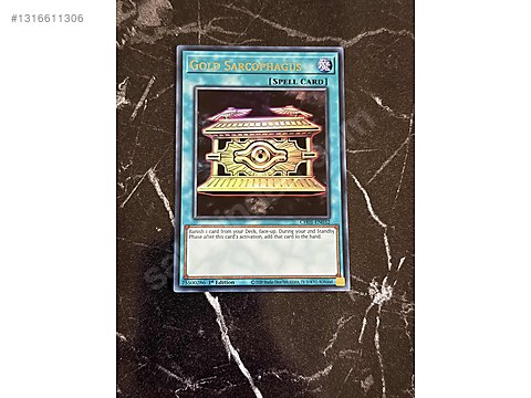 Game Cards / Yu-Gi-Oh Gold Sarcophagus CH01-EN032 1st Edition on  sahibinden.com - 1316611306