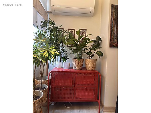 Chiffonier / ikea NIKKEBY 4 Çekmeceli Metal Şifonyer Kırmızı on