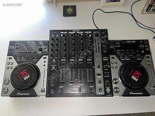 DJ Setup CDJ 400 2 player ve Denon x1100 mixer sahibinden.comda