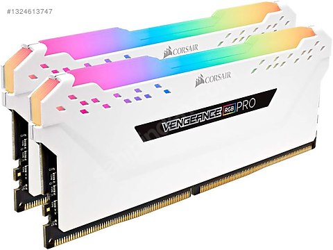 Corsair Vengeance RGB PRO 16GB (2 x 8GB) DDR4 3000MHz C15 -Beyaz