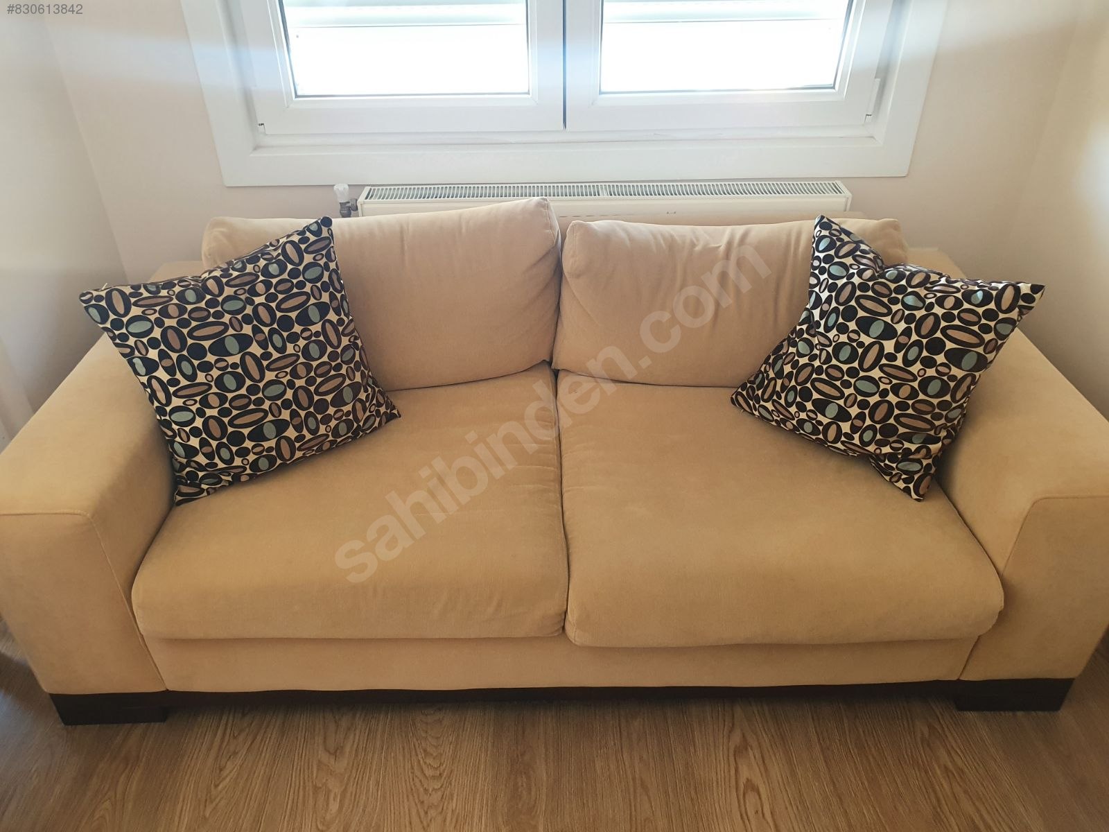 Koltuk Takımı / Koyu kahve ve süt kahvesi salon koltuk takımı