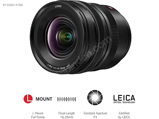 Lenses / Panasonic Lumix S PRO 16-35mm Lens (Faturalı, Garantili