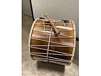 Hakiki Her iki tarafı doğal deri Kasan ceviz ağacı asma davul