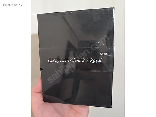 Sıfır]GSkill 48GB(2x24) Trident Z5 Royal 8200Mhz CL40 DDR5 Ram