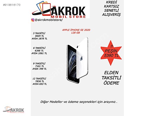 apple iphone se 2020 128 gb kapali kutu