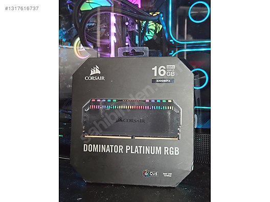 中古 CORSAIR DOMINATOR PLATINUM 16GB DDR4 CORSAİR DOMINATOR PLATINUM DDR4 RAM 16GB 8X2 3200MHZ CL16