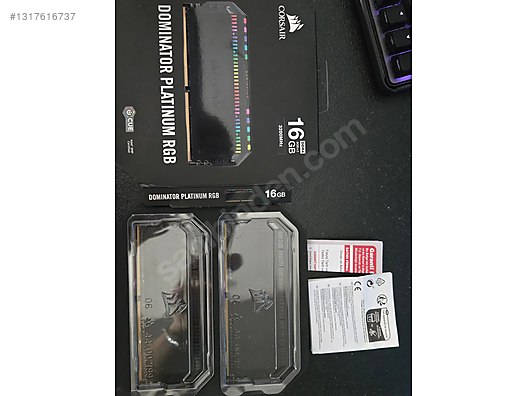 CORSAİR DOMINATOR PLATINUM DDR4 RAM 16GB 8X2 3200MHZ CL16