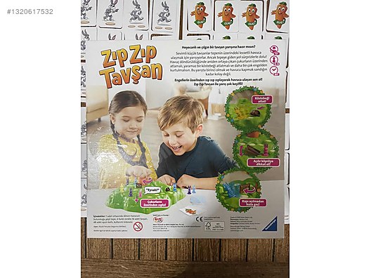Eksiksiz Zıp zıp tavşan kutu kart aile masa oyunu sahibinden.comda