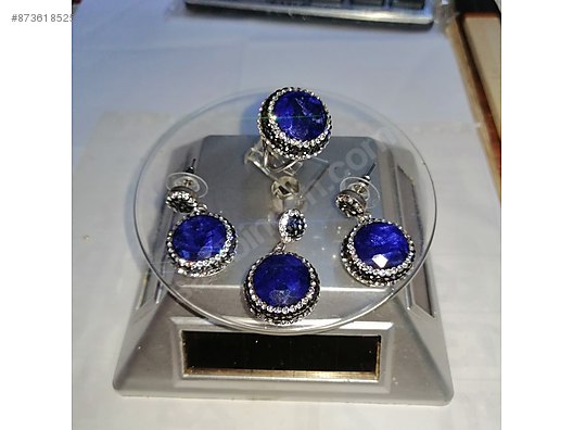 Gorjana 12ct Pirlanta Altin Gioelli Safir Gerdanlik Set