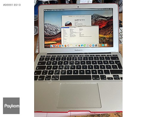 apple macbook 2 el macbook air 11 inch mid 2012 core i5 1 7 500 gb at sahibinden com 966618919