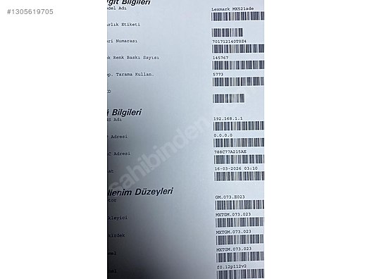 Lexmark MX521 A4 Siyah Beyaz Çok Fonksiyonlu Lazer Yazıcı