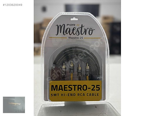 Aksesuar / Kablo / FOR-X MAESTRO-25 PROFESYONEL RCA KABLO
