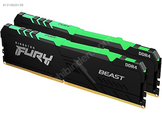 Kingston FURY Beast RGB 16(2x8)GB x2 32 GB 3733 MHz sahibinden