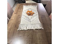 Makrome runner masa örtüsü