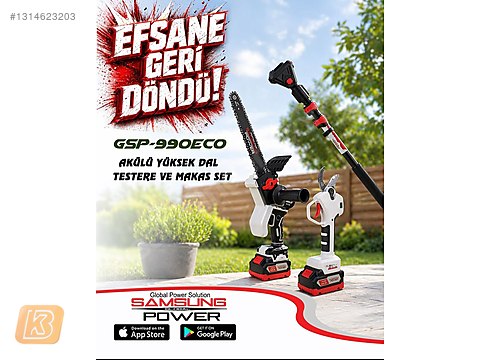 SAMSUNG GSP990 ECO AKÜLÜ YÜK. DAL TES. VE MAKAS SET 40 MM