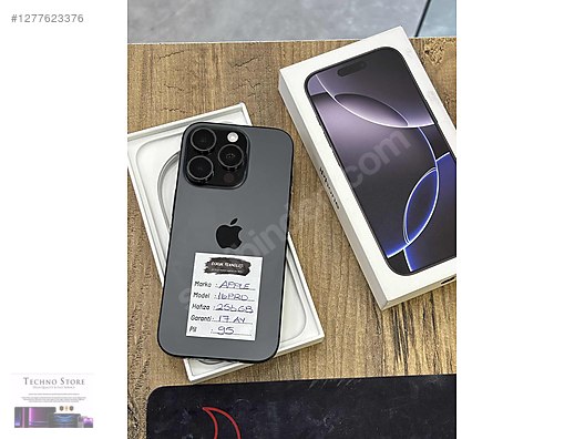 Resim Apple iPhone 16 Pro İkinci El TR | 256 GB | Siyah İkinci El TECHNOSTORE DAN İPHONE 16 PRO 256 GB